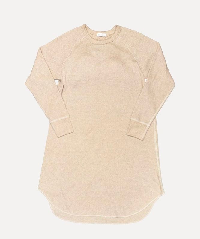 【先行ご優待】【New】モイストチュニック丈ワンピブラトップ【ワッフル】