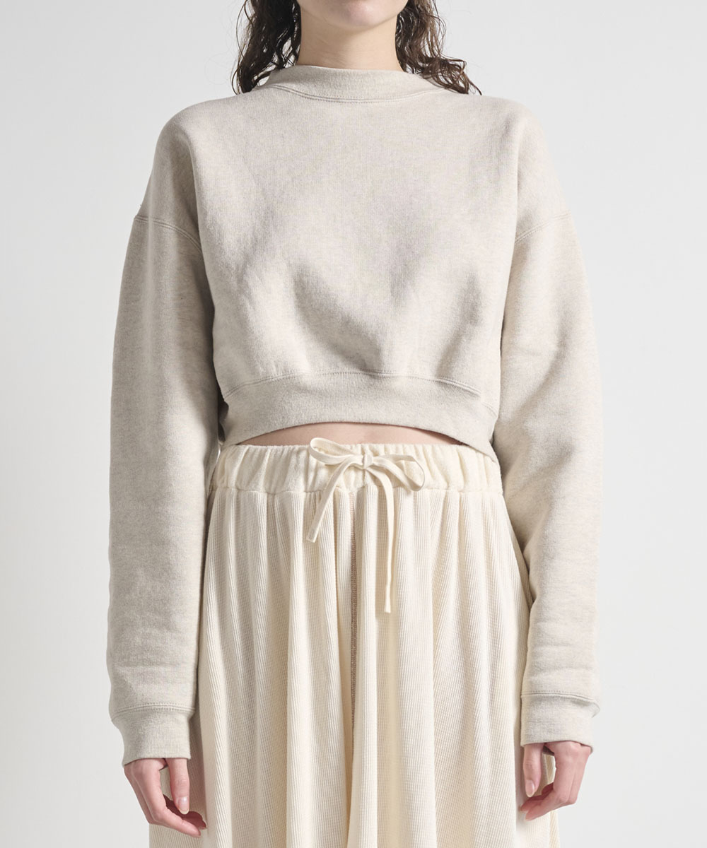 ショート丈スウェット【裏毛裏起毛】【コットン100%】