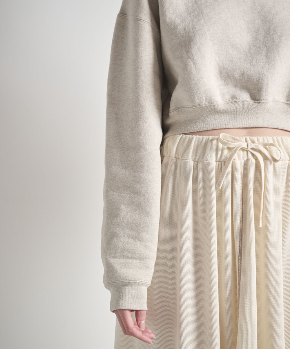 ショート丈スウェット【裏毛裏起毛】【コットン100%】