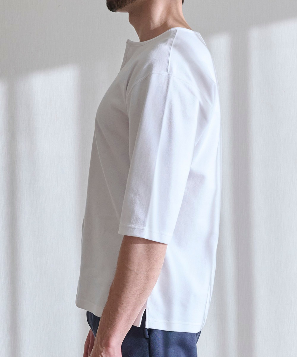 スキッパーＴシャツ【ポンチ】【コットン100%】