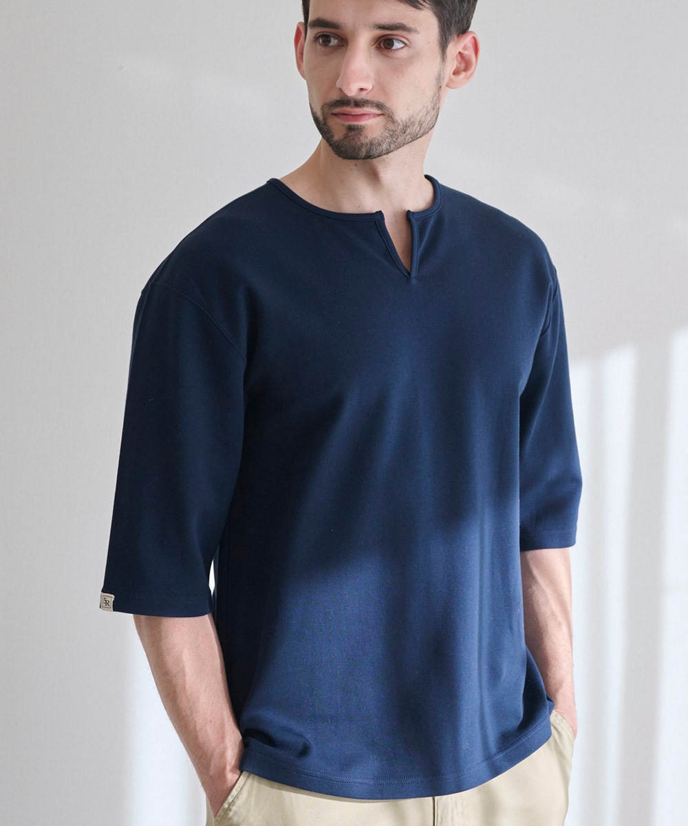 LAUREN リネン100% ボビンレース刺繍風 ピンタックシャツ スキッパー スキッパーTシャツ【ポンチ】【コットン100%】｜Five Rules公式通販