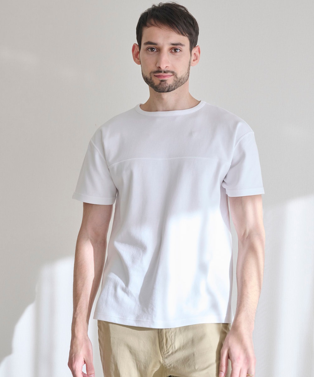 切り替えＴシャツ【ポンチ】【コットン100%】