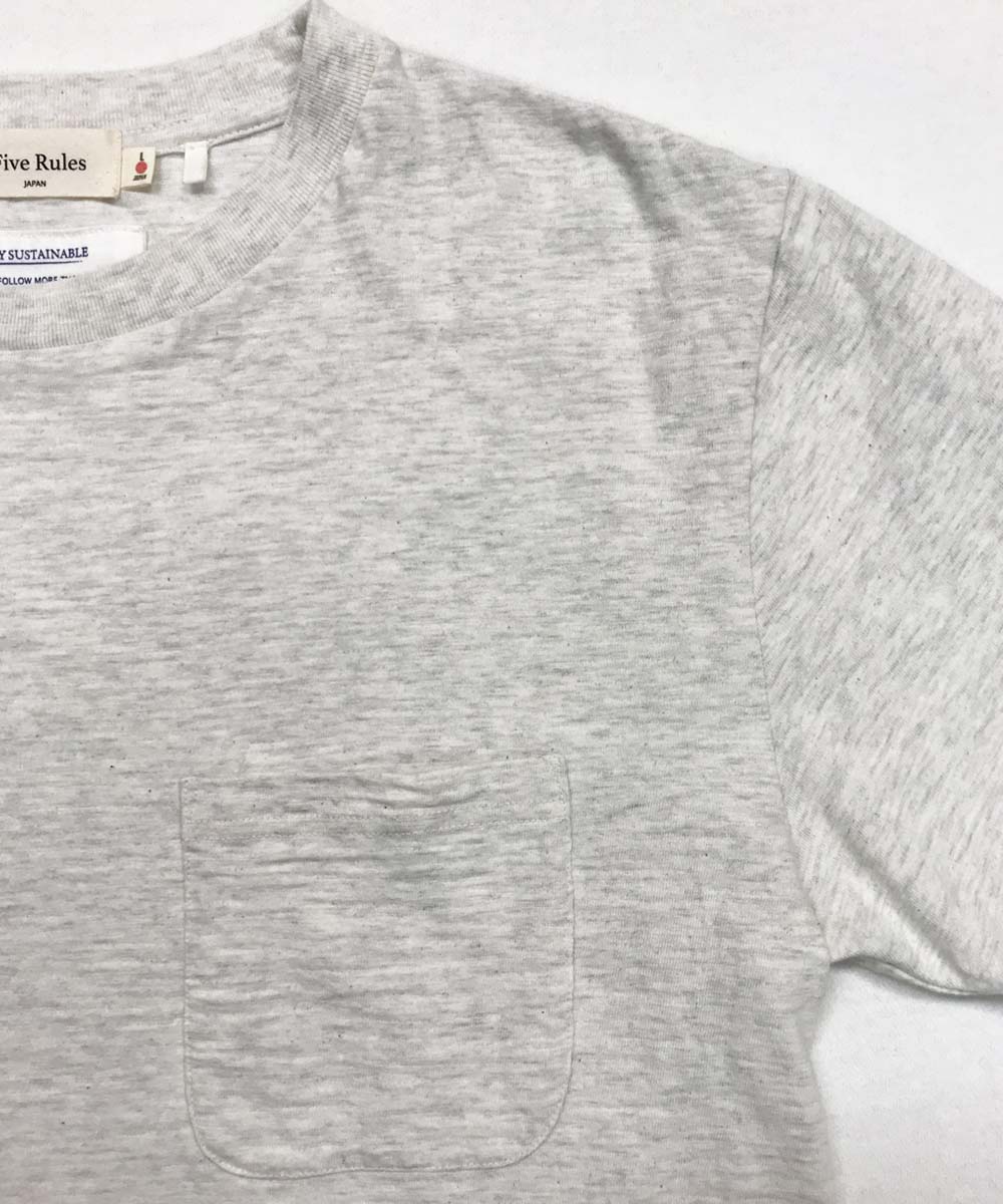 ポケット付Ｔシャツ【スラブ天竺】【コットン100%】