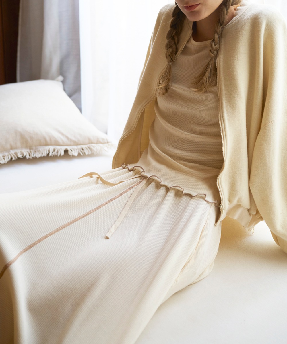 モイストボリュームワッフルスカート【ワッフル】