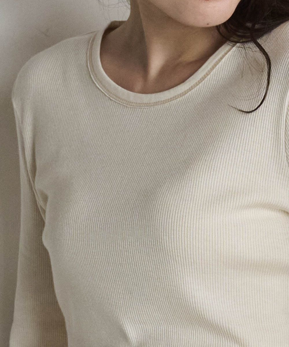 モイストメロウ長袖Tシャツ【テレコ】