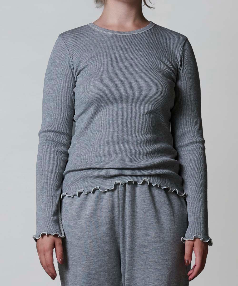 モイストメロウ長袖Tシャツ【テレコ】