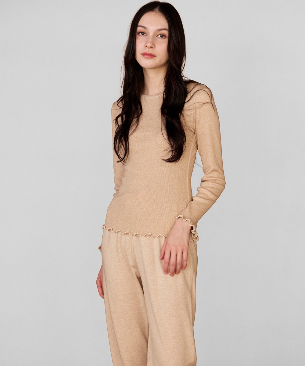 モイストメロウ長袖Tシャツ【テレコ】