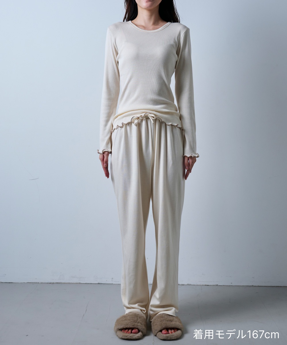 モイストメロウ長袖Tシャツ【テレコ】