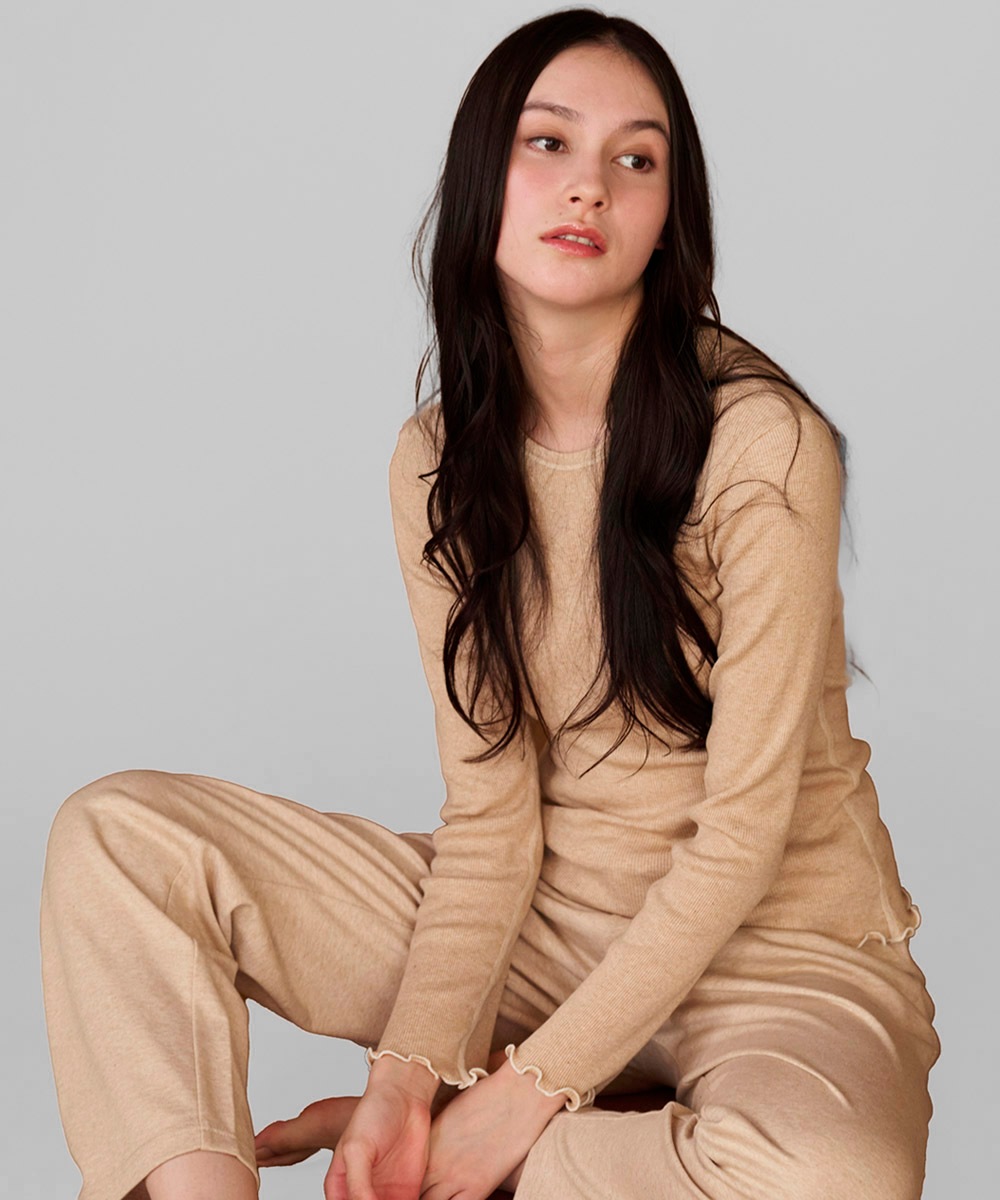 モイストメロウ長袖Tシャツ【テレコ】