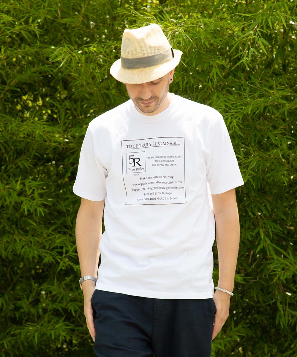 5Rオリジナル半袖Tシャツ【天竺】【コットン100%】
