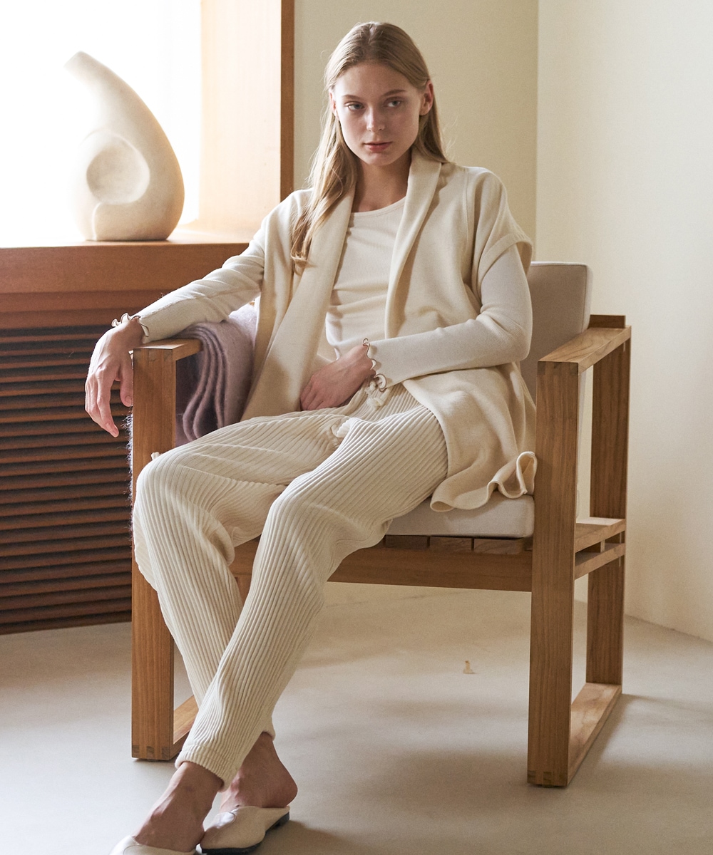 モイストストールジレ【表アルパカ裏毛】｜Five Rules公式通販