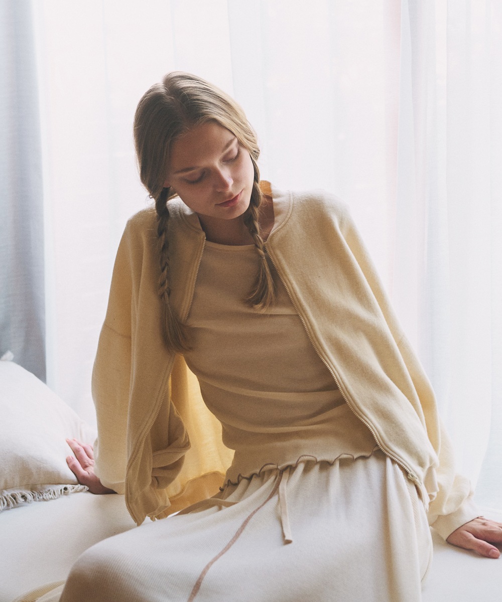 モイストブルゾン【表アルパカダンボールニット】