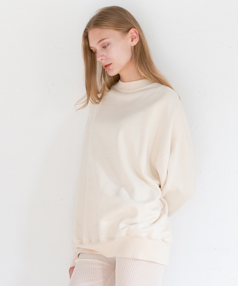 モイストビックシルエットスウェット【表アルパカ裏毛】