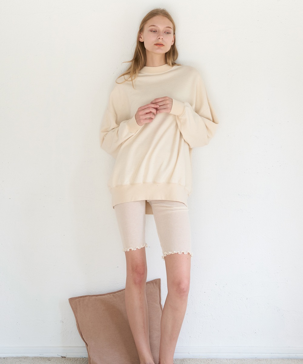 モイストビックシルエットスウェット【表アルパカ裏毛】