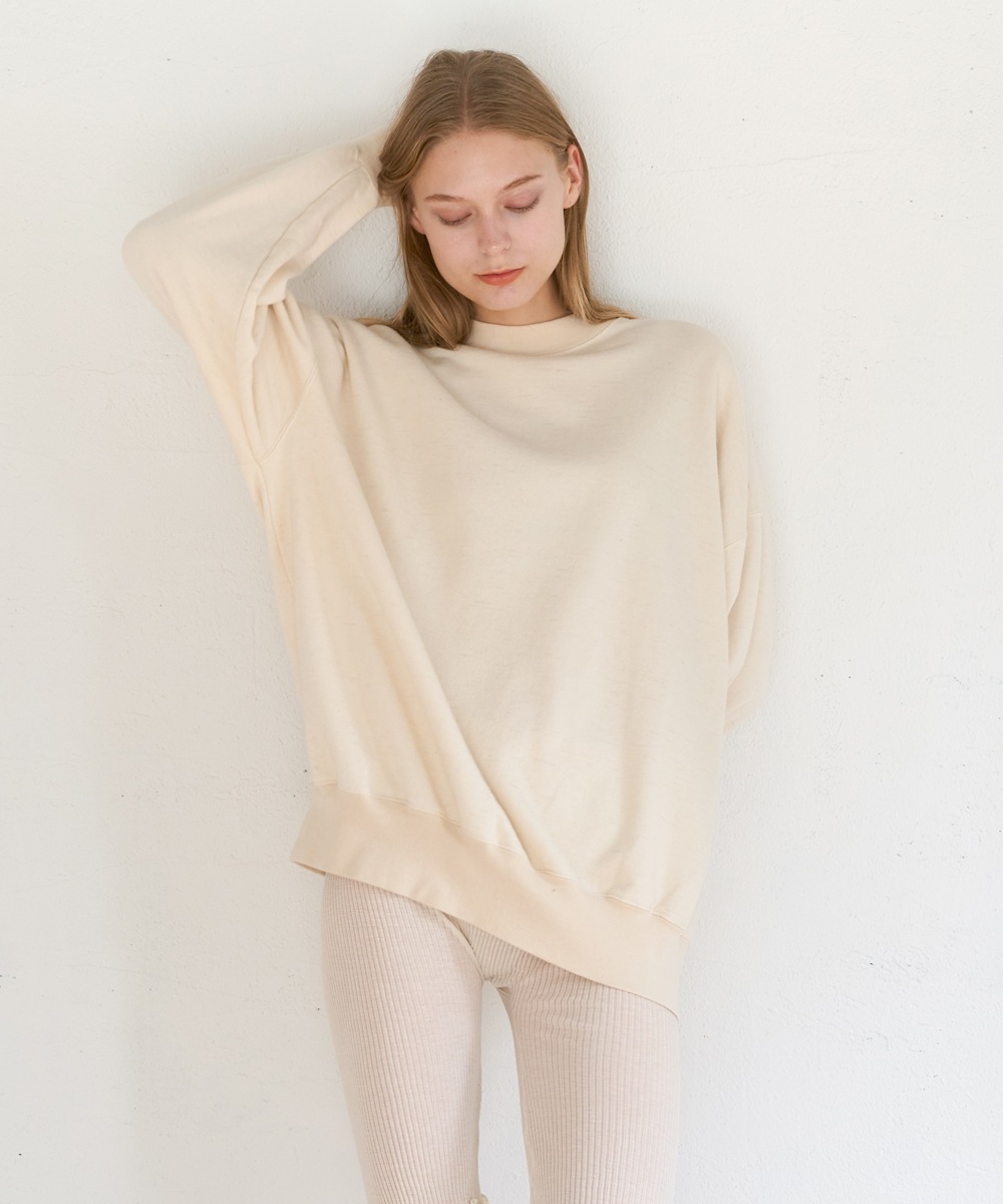 モイストビックシルエットスウェット【表アルパカ裏毛】