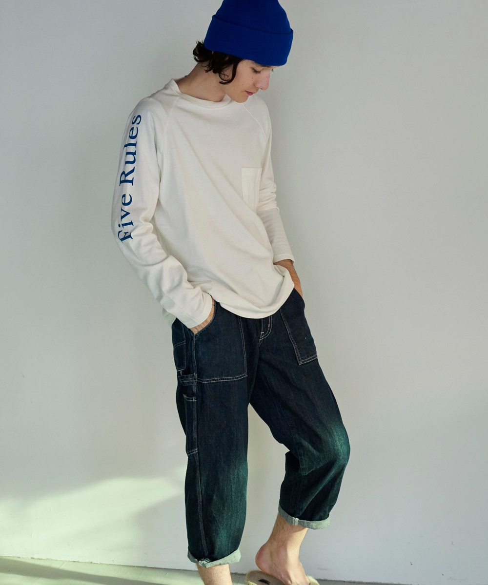 ラグラン長袖Tシャツ【吊編み天竺】【コットン100%】