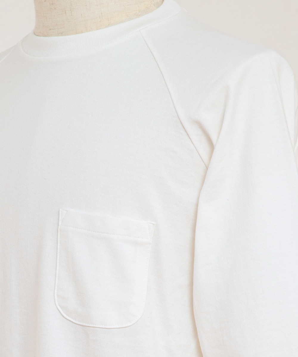 ラグラン長袖Tシャツ【吊編み天竺】【コットン100%】