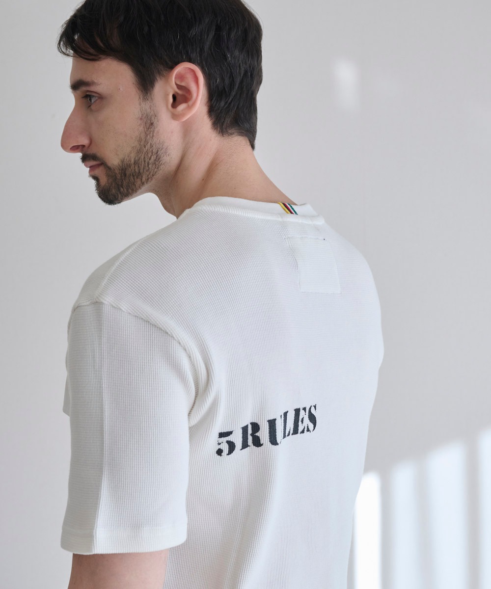 ワッフル半袖Tシャツ【コットン100％】