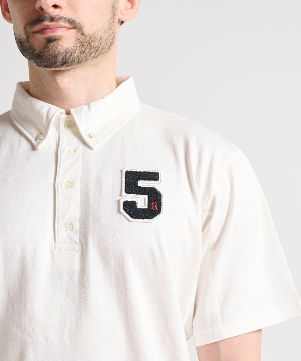 半袖ポロシャツ(サガラワッペン)【吊編み天竺】【コットン100%】