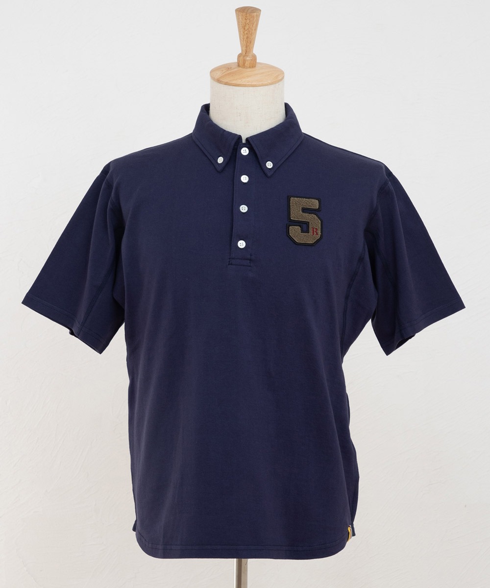 半袖ポロシャツ(サガラワッペン)【吊編み天竺】【コットン100%】