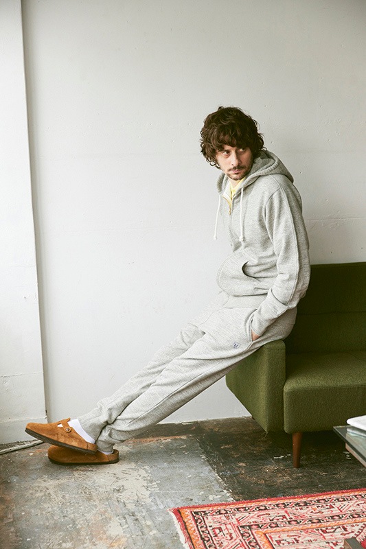 ヴィンテージ風あらびきスウェットパンツ【裏毛】【コットン100%】