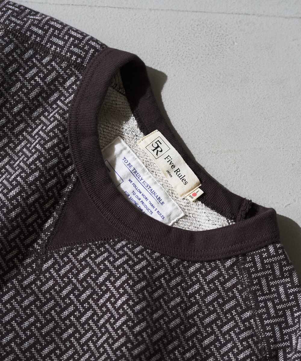 Negoro-Komonクルースウェット【ジャガード裏毛】【コットン100%】