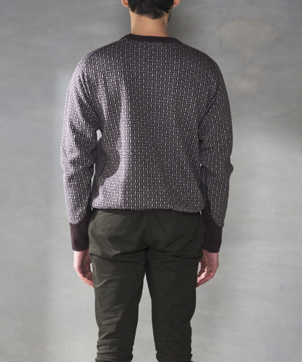 Negoro-Komonクルースウェット【ジャガード裏毛】【コットン100%】