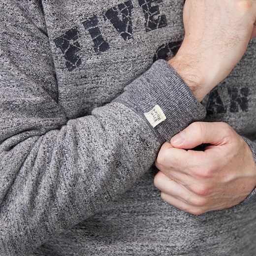 ヴィンテージ風あらびきロゴトレーナー【裏毛】【コットン100%】