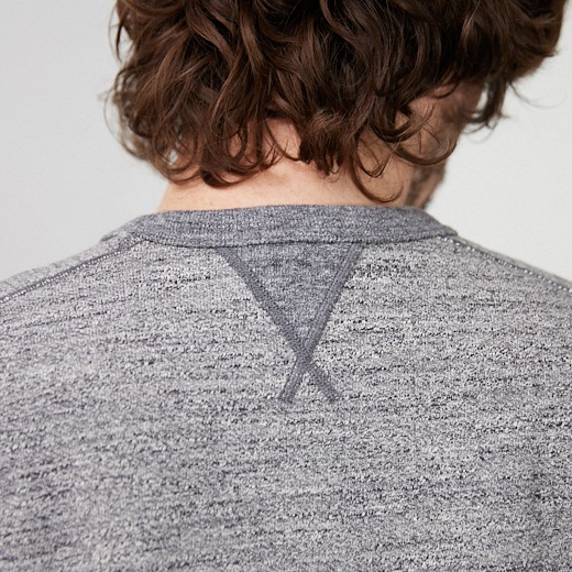 ヴィンテージ風あらびきロゴトレーナー【裏毛】【コットン100%】