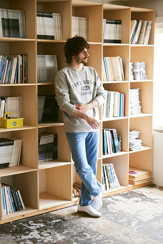 ヴィンテージ風あらびきロゴトレーナー【裏毛】【コットン100%】