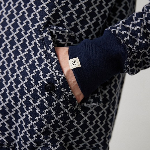 Negoro-Komonスウェットジャケット【ジャガード裏毛】【コットン100%】