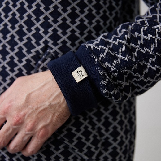 Negoro-Komonスウェットジャケット【ジャガード裏毛】【コットン100%】