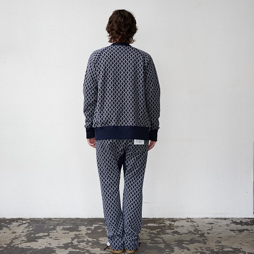 Negoro-Komonスウェットジャケット【ジャガード裏毛】【コットン100%】