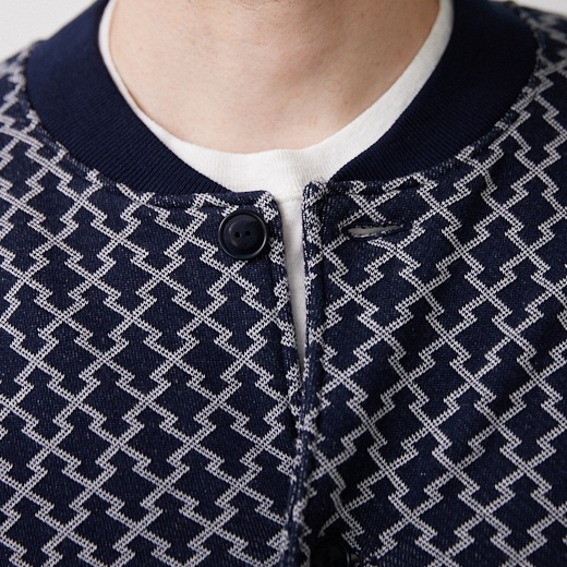 Negoro-Komonスウェットジャケット【ジャガード裏毛】【コットン100%】