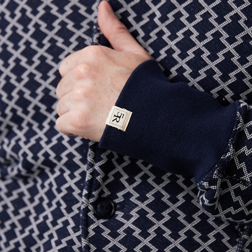 Negoro-Komonスウェットジャケット【ジャガード裏毛】【コットン100%】