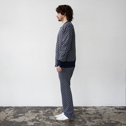 Negoro-Komonスウェットパンツ【ジャガード裏毛】【コットン100%】