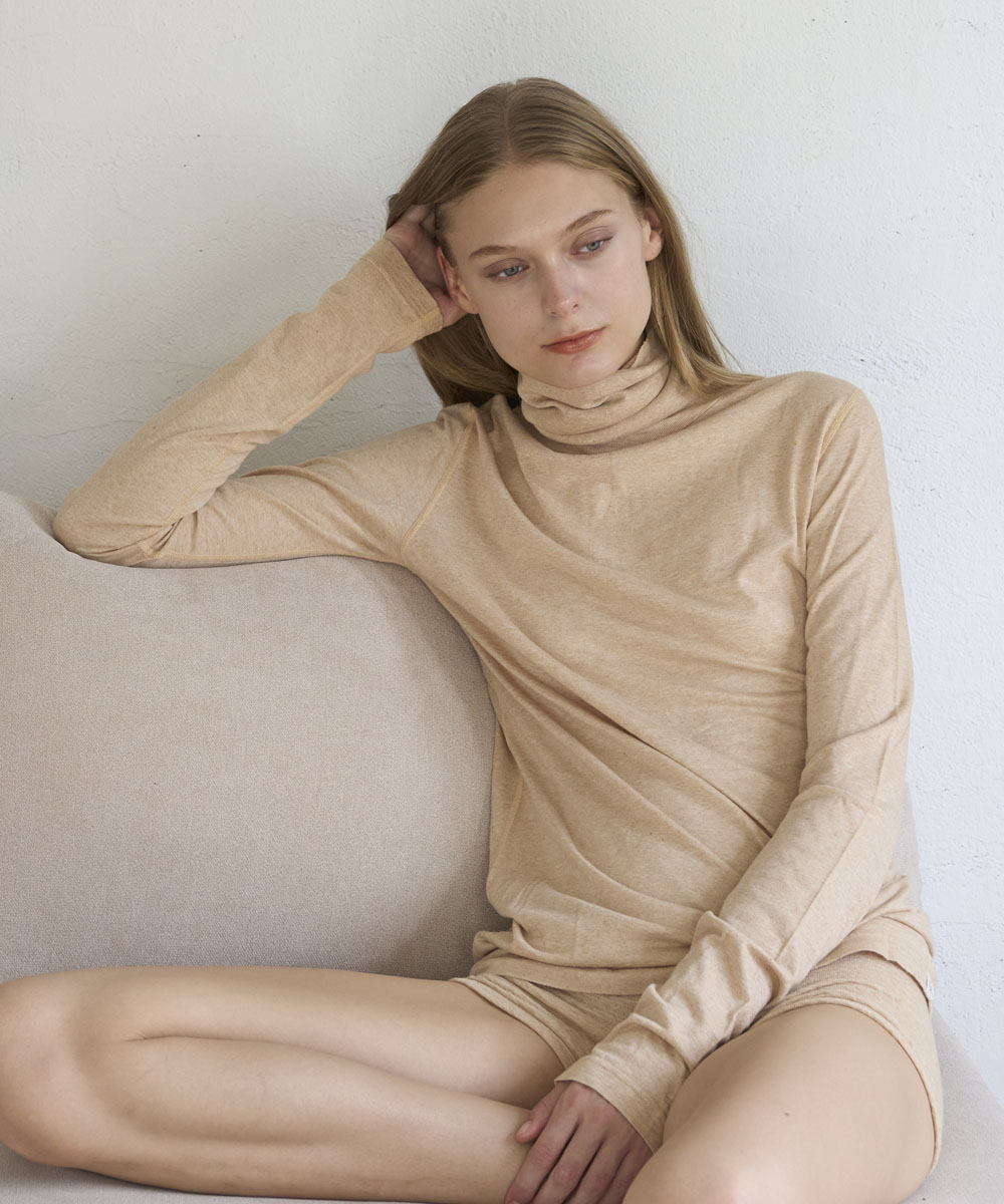 モイストタートルロングスリーブTシャツ【天竺】