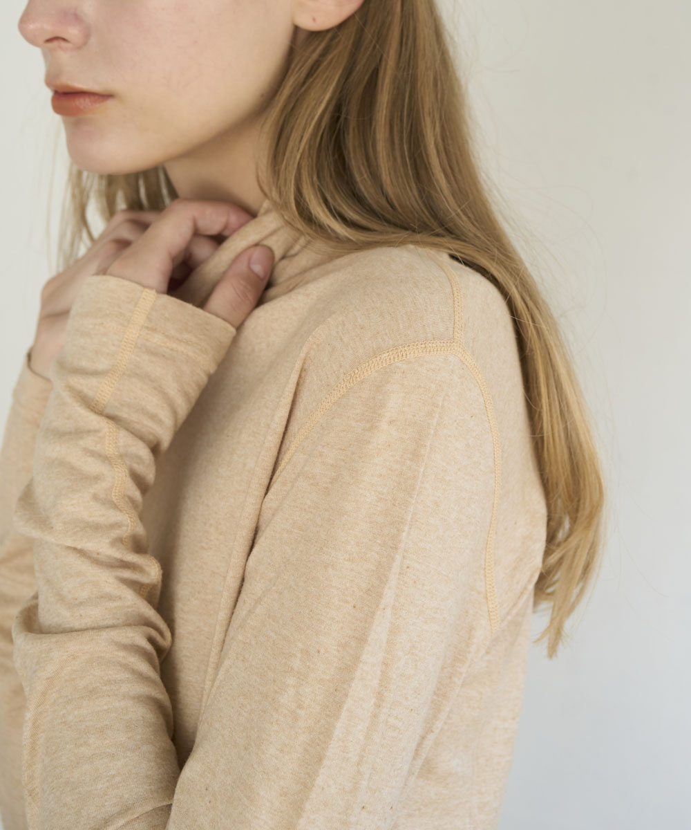 モイストタートルロングスリーブTシャツ【天竺】