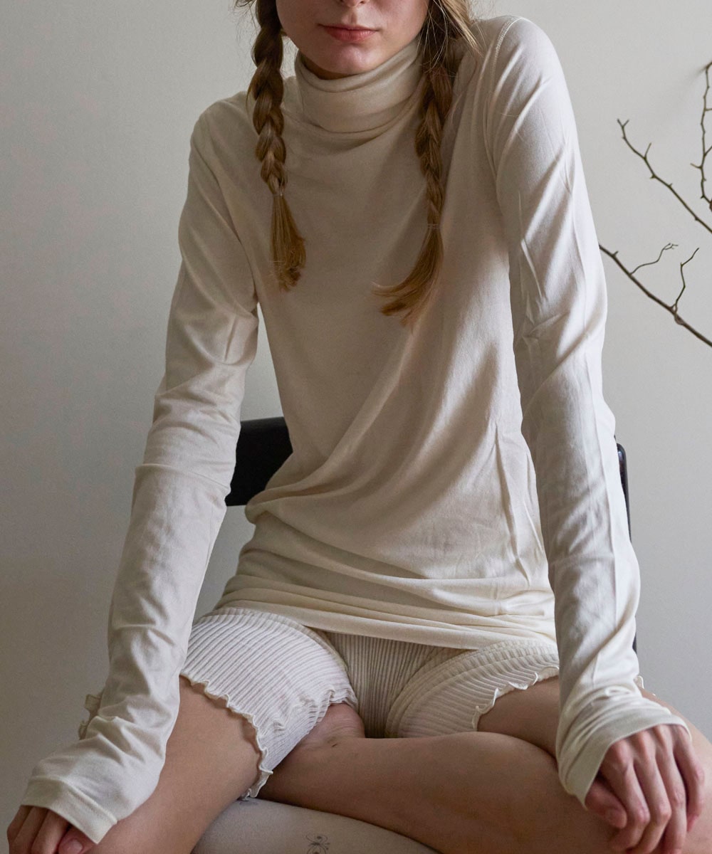 モイストタートルロングスリーブTシャツ【天竺】