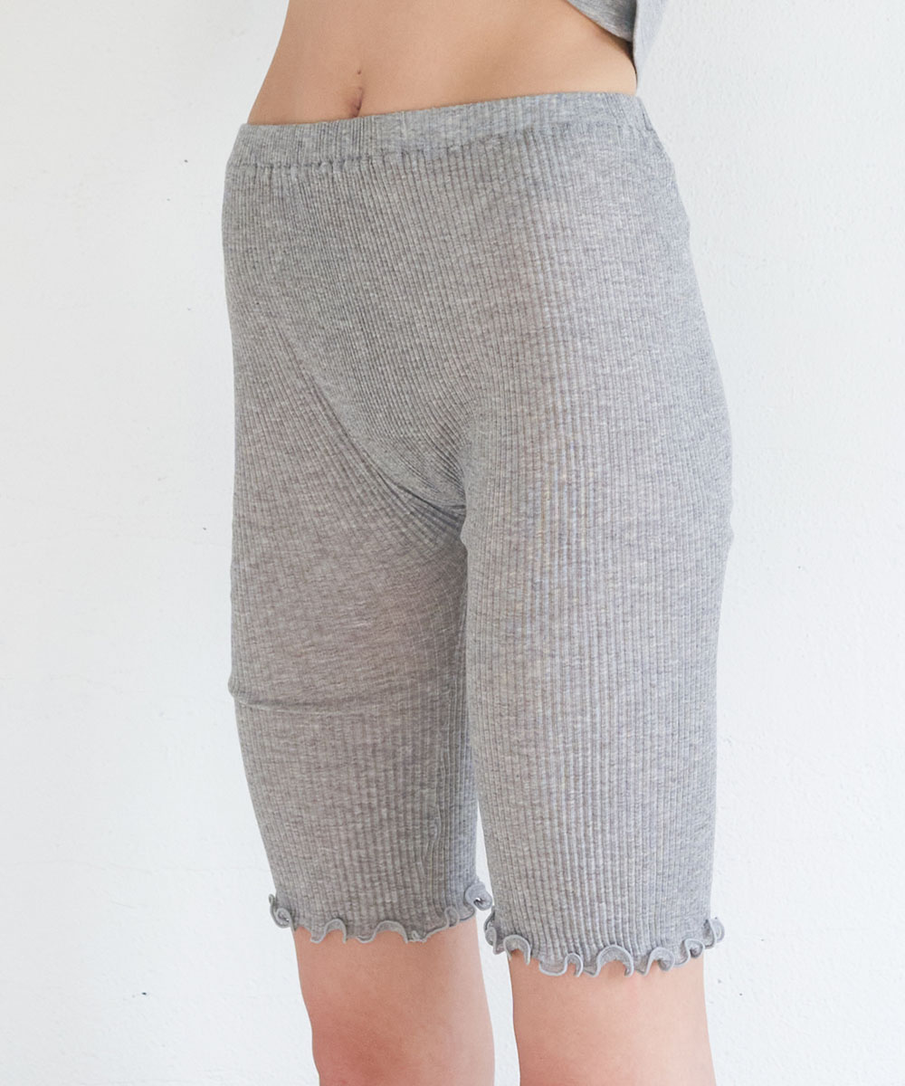 【New】モイスト5分丈レギンス【プリーツ】