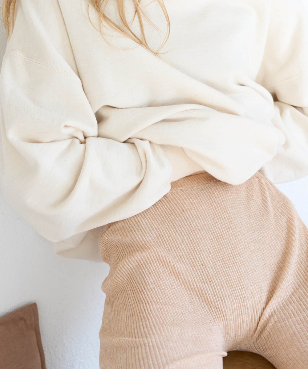 【New】モイスト5分丈レギンス【プリーツ】