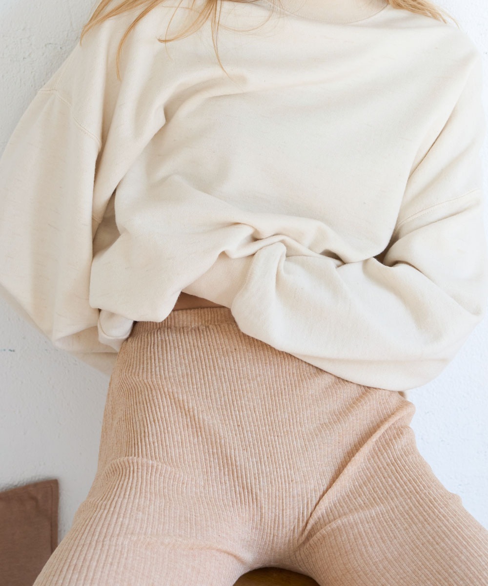 【New】モイスト5分丈レギンス【プリーツ】