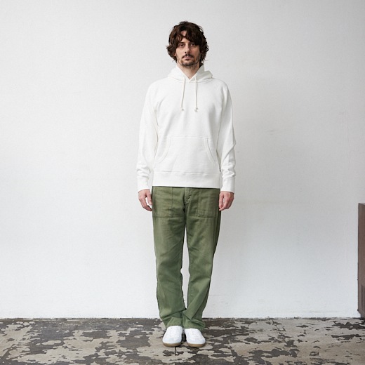 ベーシック吊り編みパーカー【吊編み裏毛】【コットン100%】