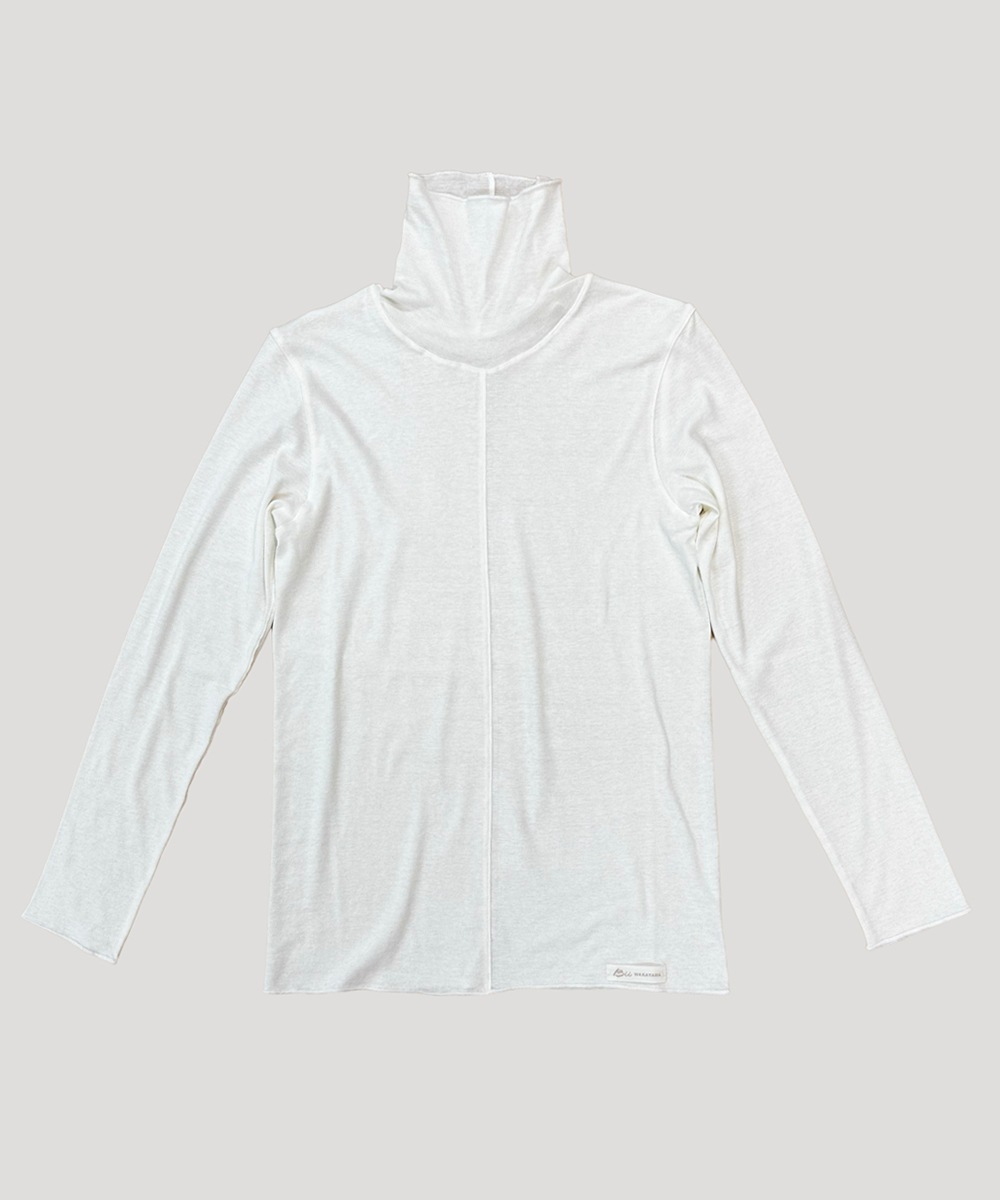 モイストタートルネック長袖Tシャツ【強撚フライス】