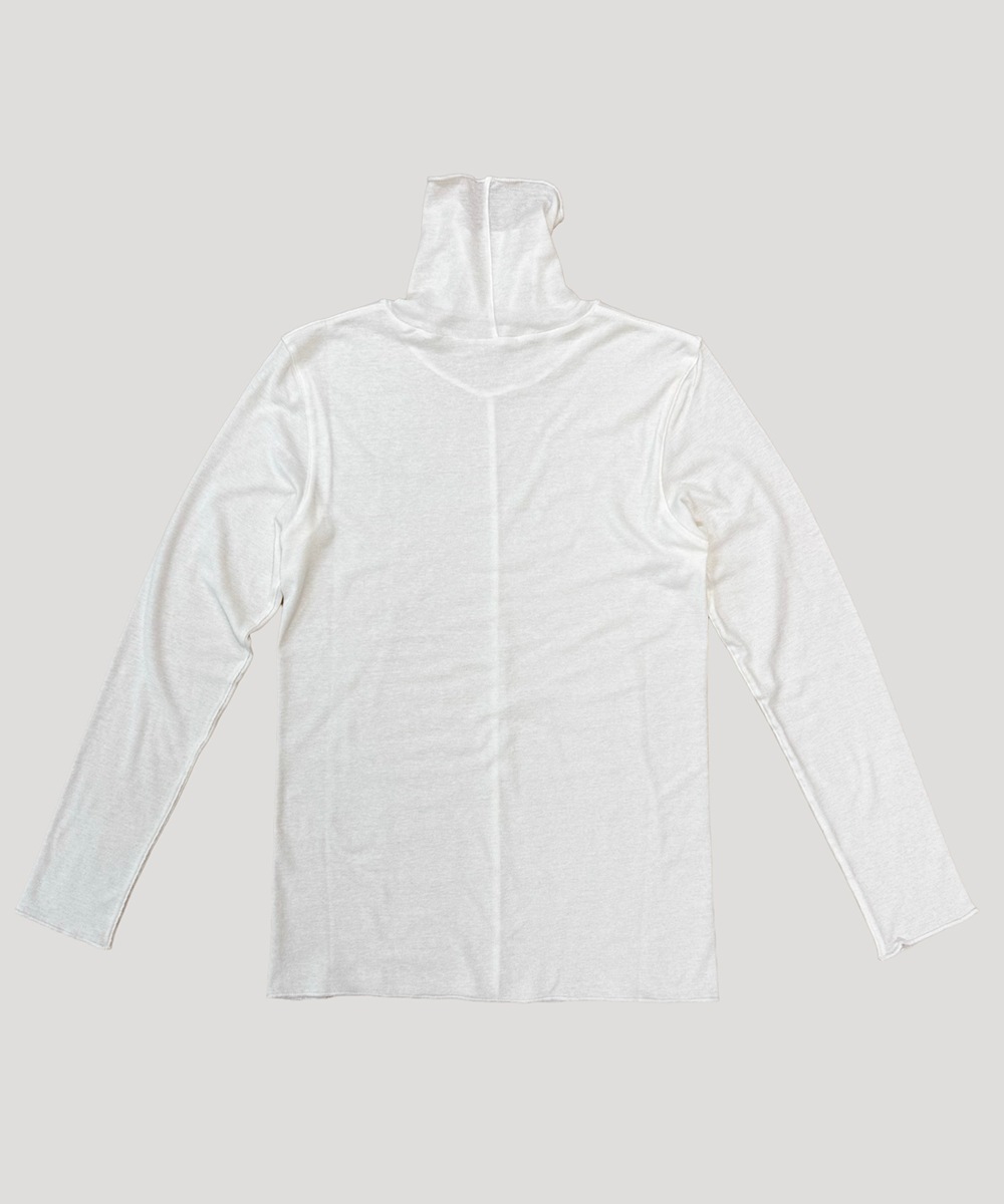 モイストタートルネック長袖Tシャツ【強撚フライス】