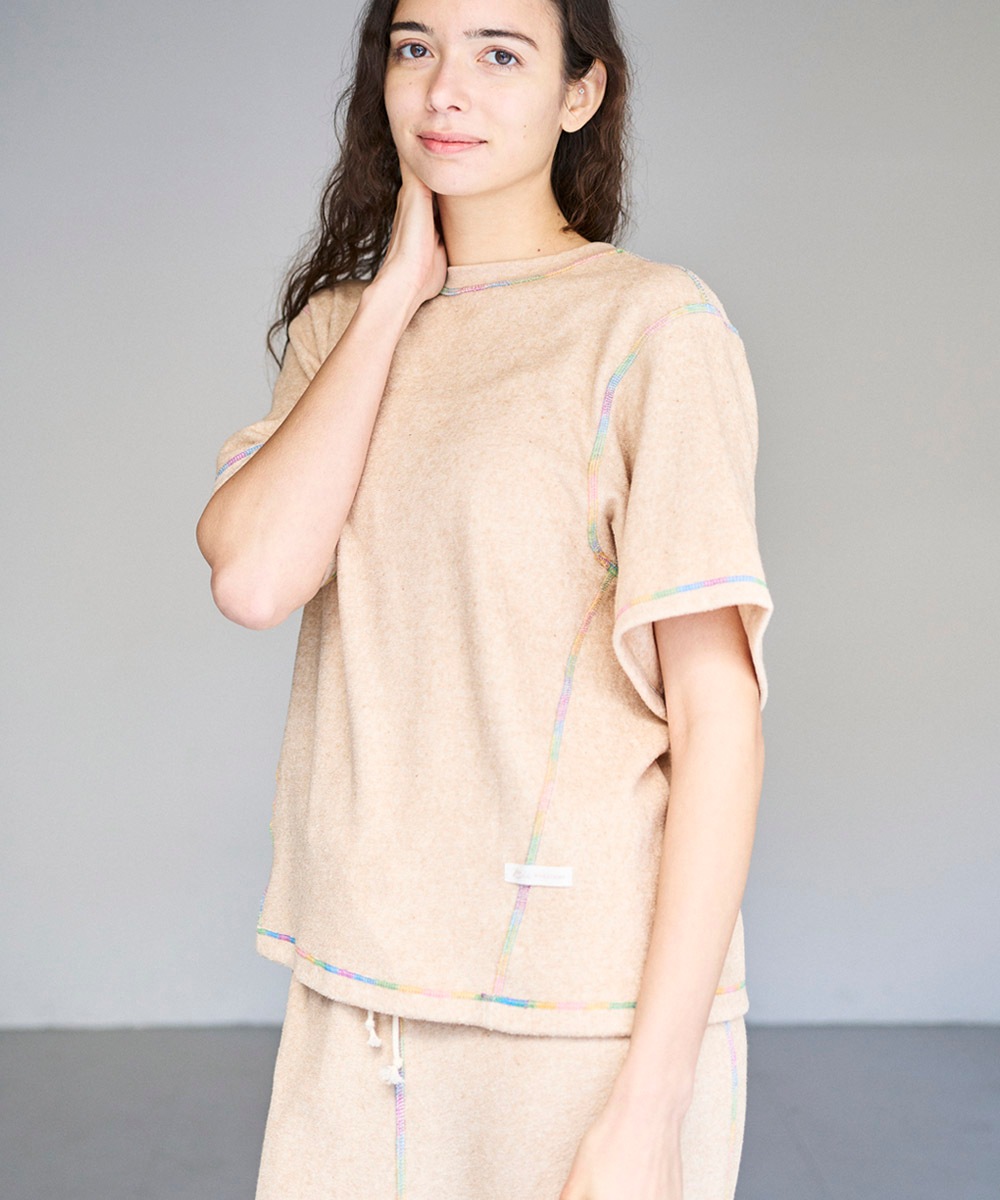 【 1000円OFF 】yawayume半袖パジャマセット【両面パイル】