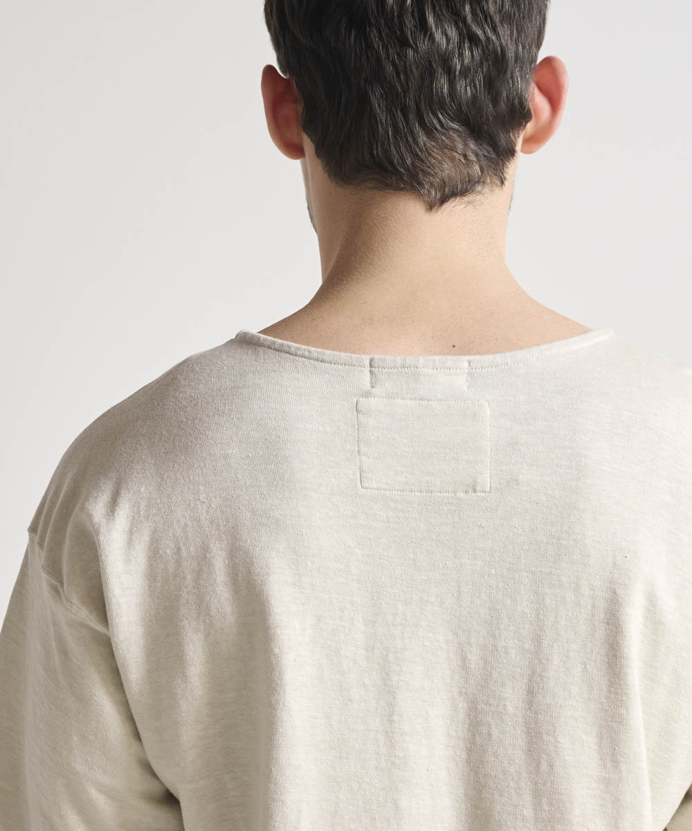 ヘンプ吊り編み半袖Tシャツ【ヘンプ58%コットン42%】