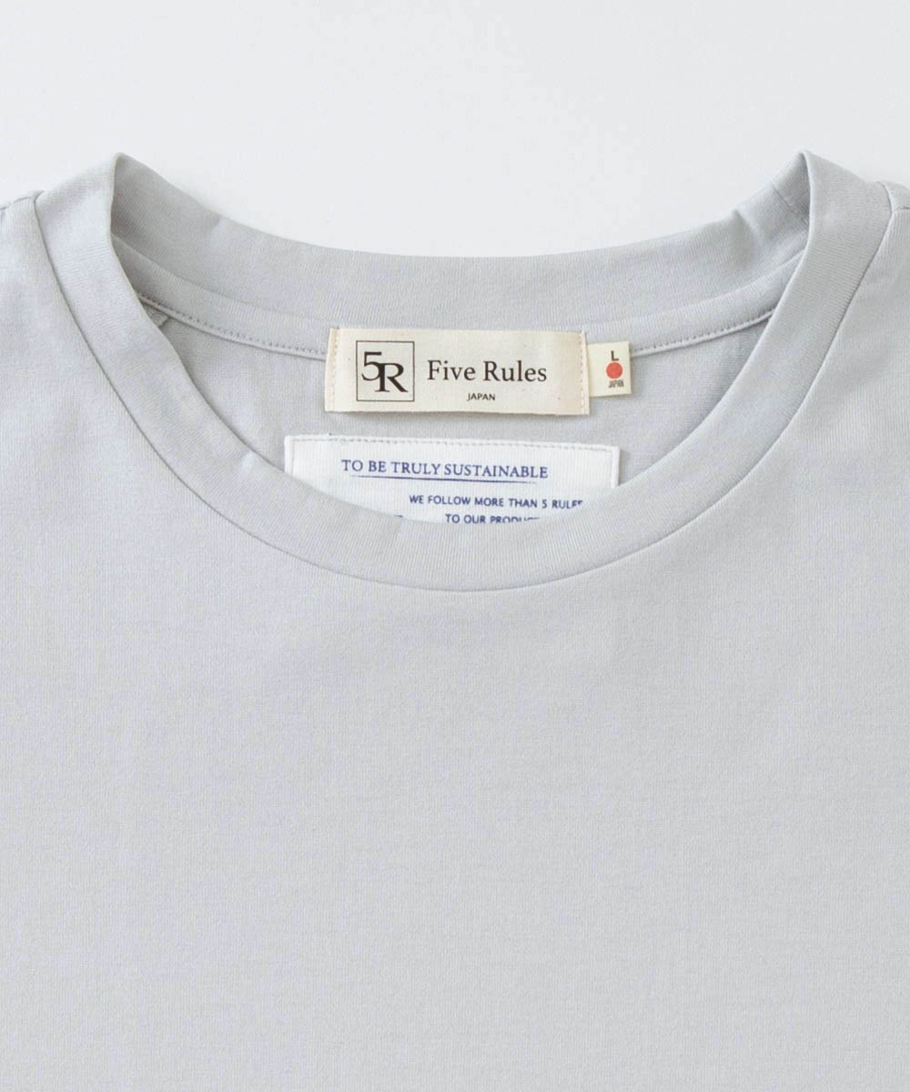 きれいめスプリットラグラン半袖Tシャツ【コットン100%】