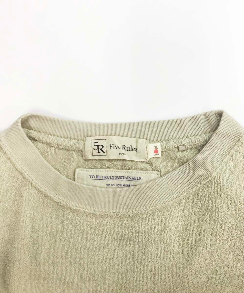 両面パイル半袖Tシャツ【コットン76%リネン24%】