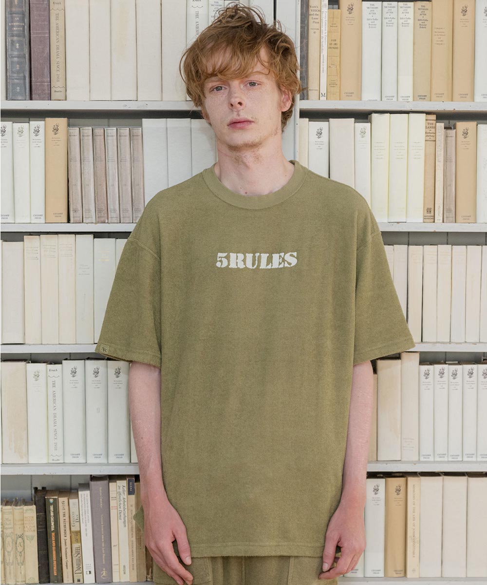 両面パイル半袖Tシャツ【コットン76%リネン24%】